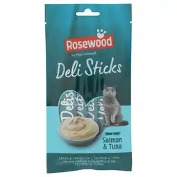 PLUS Rosewood Delisticks zalm&tonijn 5X15 GRAM aanbieding