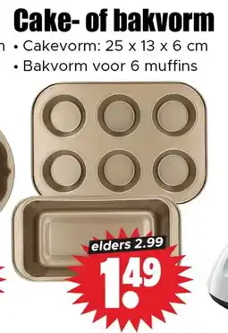 Dirk Cake- of bakvorm aanbieding