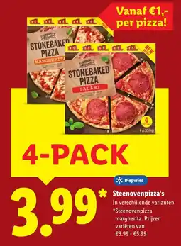 Lidl Steenovenpizza's aanbieding