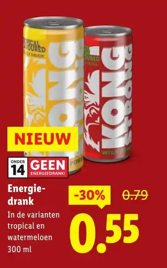 Lidl Energie drank aanbieding