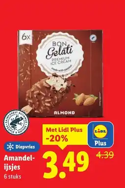 Lidl Amandel- ijsjes aanbieding