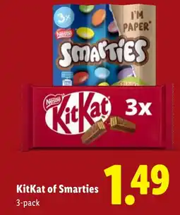 Lidl KitKat of Smarties aanbieding