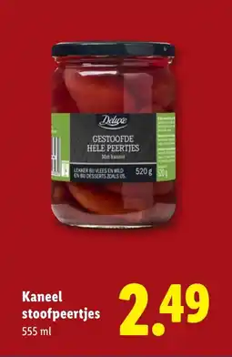 Lidl Kaneel stoofpeertjes aanbieding