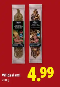 Lidl Wildsalami aanbieding