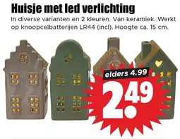 Dirk Huisje met led verlichting aanbieding