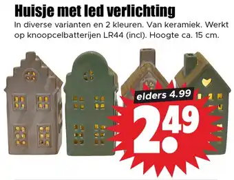 Dirk Huisje met led verlichting aanbieding