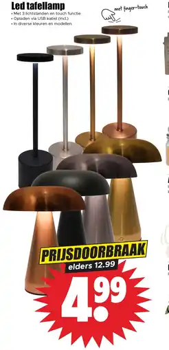 Dirk Led tafellamp aanbieding