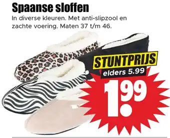Dirk Spaanse sloffen aanbieding