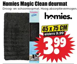 Dirk Homies magic clean deurmat aanbieding