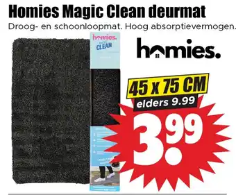 Dirk Homies magic clean deurmat aanbieding