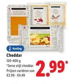 Lidl Cheddar aanbieding