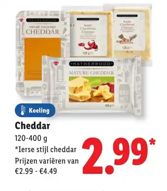 Lidl Cheddar aanbieding