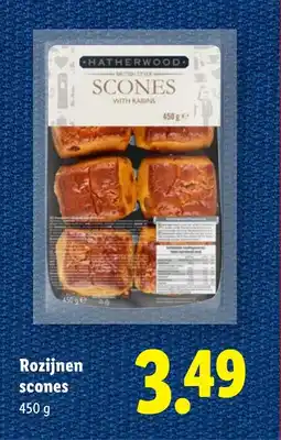 Lidl Rozijnen scones aanbieding
