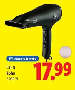 Lidl Cien föhn aanbieding