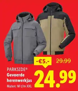 Lidl Parkside gevoerde herenwerkjas aanbieding