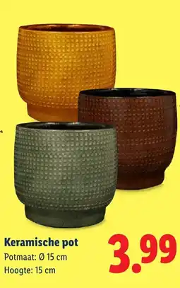 Lidl Keramische pot aanbieding
