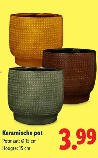 Lidl Keramische pot aanbieding