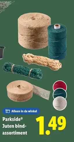 Lidl Parkside Juten bind assortiment aanbieding