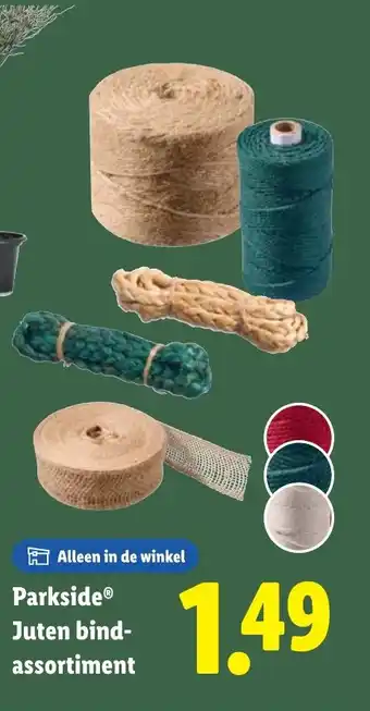 Lidl Parkside Juten bind assortiment aanbieding