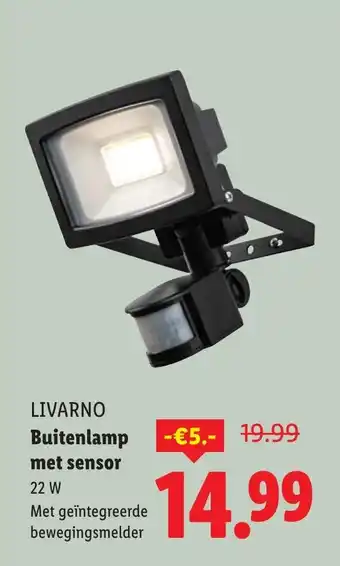 Lidl Livarno buitenlamp met sensor aanbieding