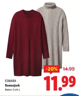 Lidl Esmara damesjurk aanbieding