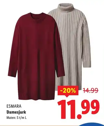 Lidl Esmara damesjurk aanbieding
