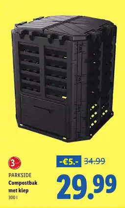 Lidl PARKSIDE Compostbak met klep aanbieding