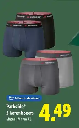 Lidl Parkside 2 herenboxers aanbieding