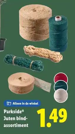 Lidl Parkside juten bind assortiment aanbieding