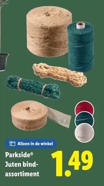 Lidl Parkside juten bind assortiment aanbieding