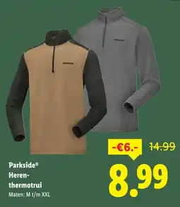 Lidl Parkside Heren thermotrui aanbieding