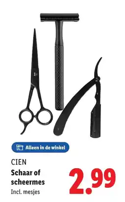 Lidl Cien schaar of scheermes aanbieding