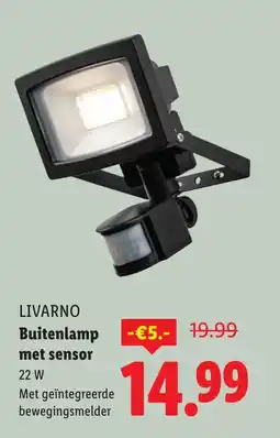 Lidl LIVARNO Buitenlamp met sensor aanbieding