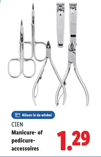 Lidl Cien manicure of pedicure accessoires aanbieding
