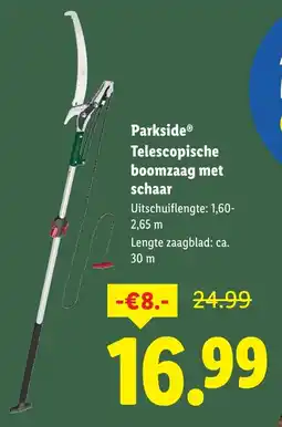 Lidl Parkside telescopische boomzaag met schaar aanbieding