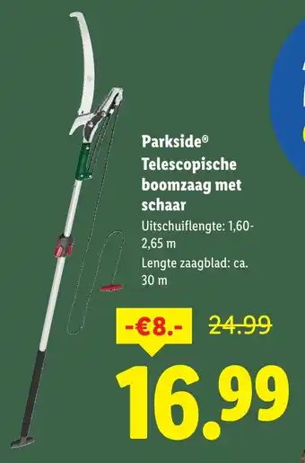 Lidl Parkside telescopische boomzaag met schaar aanbieding