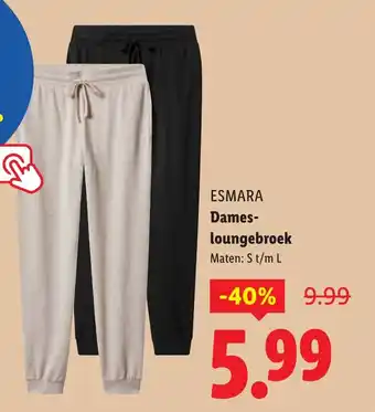 Lidl ESMARA Dames loungebroek aanbieding