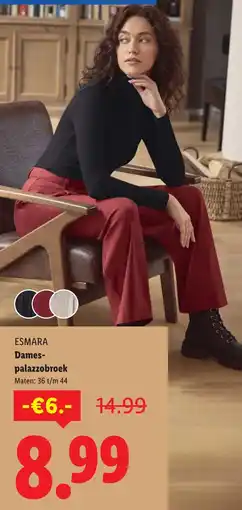 Lidl ESMARA Dames palazzobroek aanbieding
