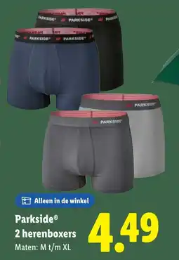 Lidl Parkside 2 herenboxers aanbieding