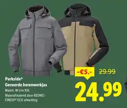 Lidl Parkside Gevoerde herenwerkjas aanbieding