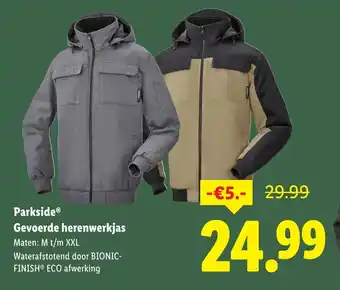 Lidl Parkside Gevoerde herenwerkjas aanbieding