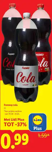 Lidl Freeway cola aanbieding