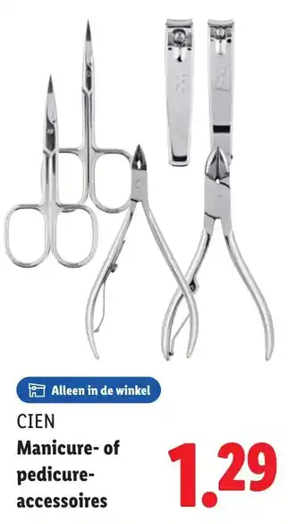 Lidl CIEN Manicure-of pedicure- accessoires aanbieding