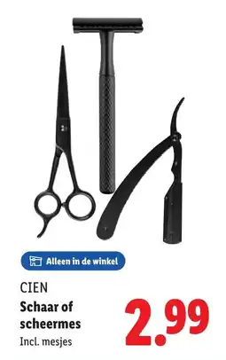 Lidl CIEN Schaar of scheermes aanbieding