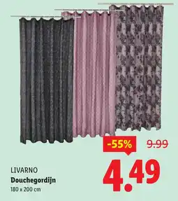 Lidl LIVARNO Douchegordijn aanbieding