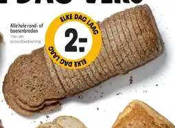 Jumbo Alle hele rond-of boerenbroden aanbieding