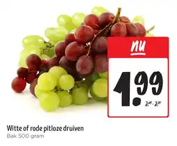Jumbo Witte of rode pitloze druiven aanbieding