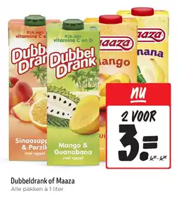 Jumbo Dubbeldrank of maaza aanbieding