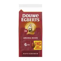 Albert Heijn Douwe Egberts Aroma rood koffiebonen voordeelpak aanbieding