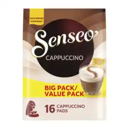 Albert Heijn Senseo Cappuccino koffiepads voordeelpak aanbieding
